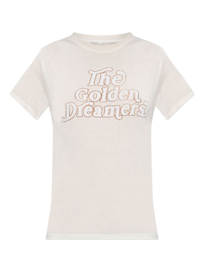 Golden Goose T-Shirt Bianco Donna The Golden Dreamers 5