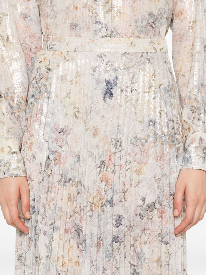 Golden Goose Gonna Bianco Donna Plissettata 4