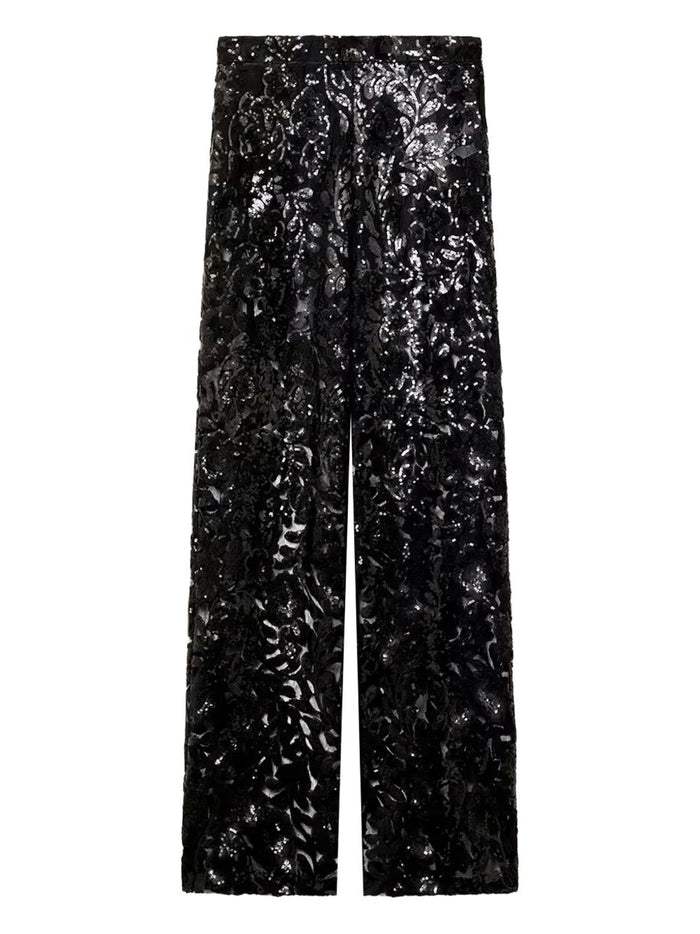 Golden Goose Women's Black Sequin Trousers 1