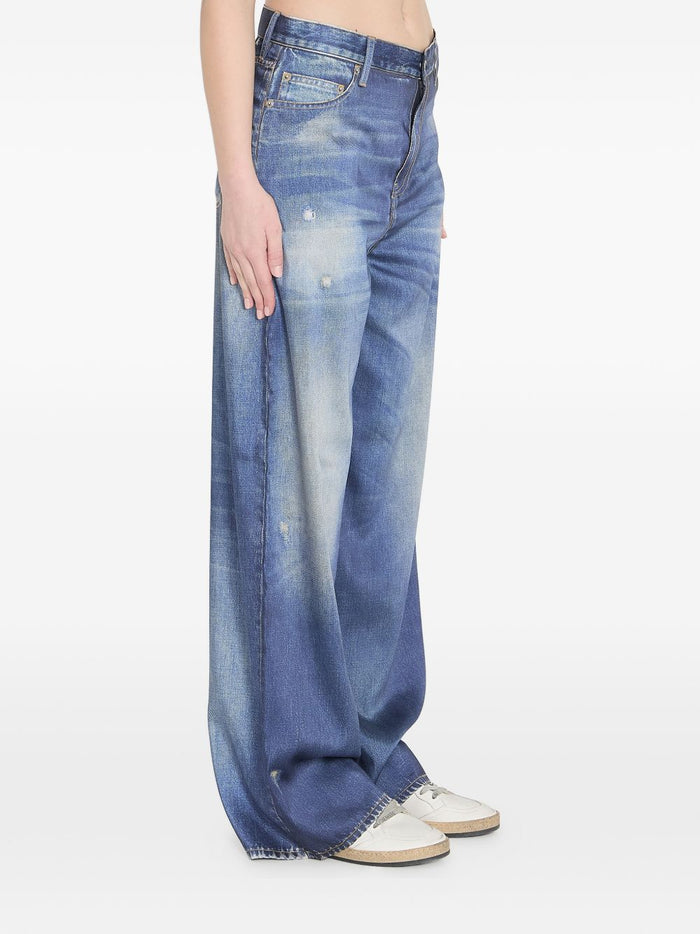 Golden Goose Women's Blue Wide-Leg Jeans 2