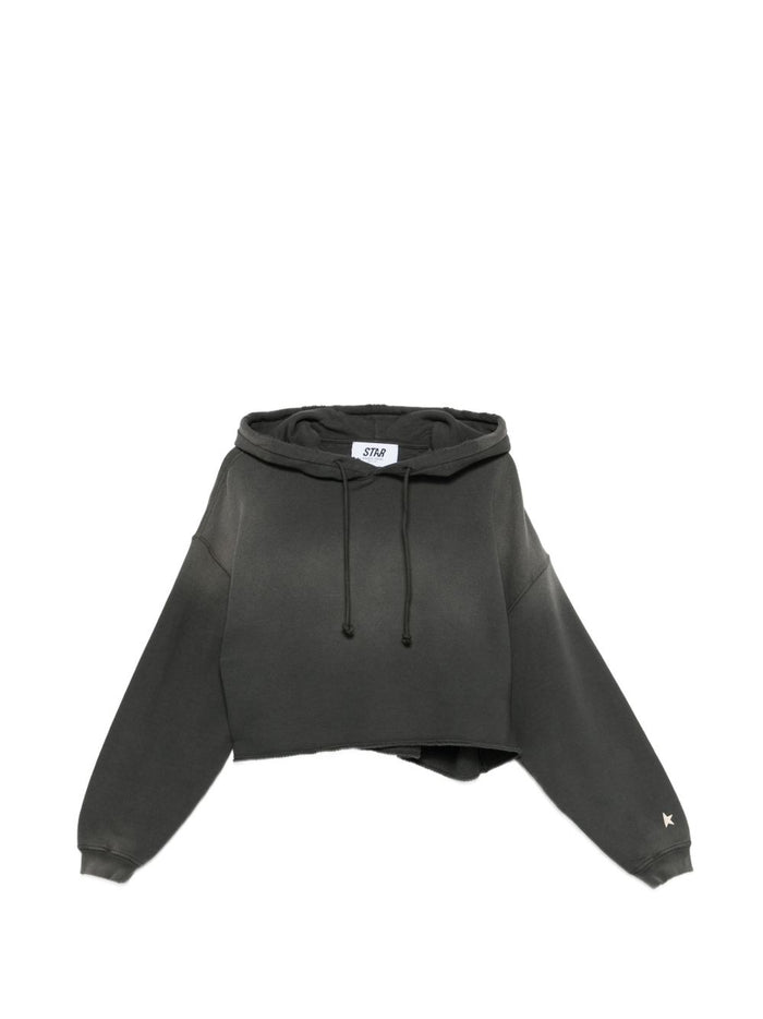 Golden Goose Felpa Grigio Donna Crop 5