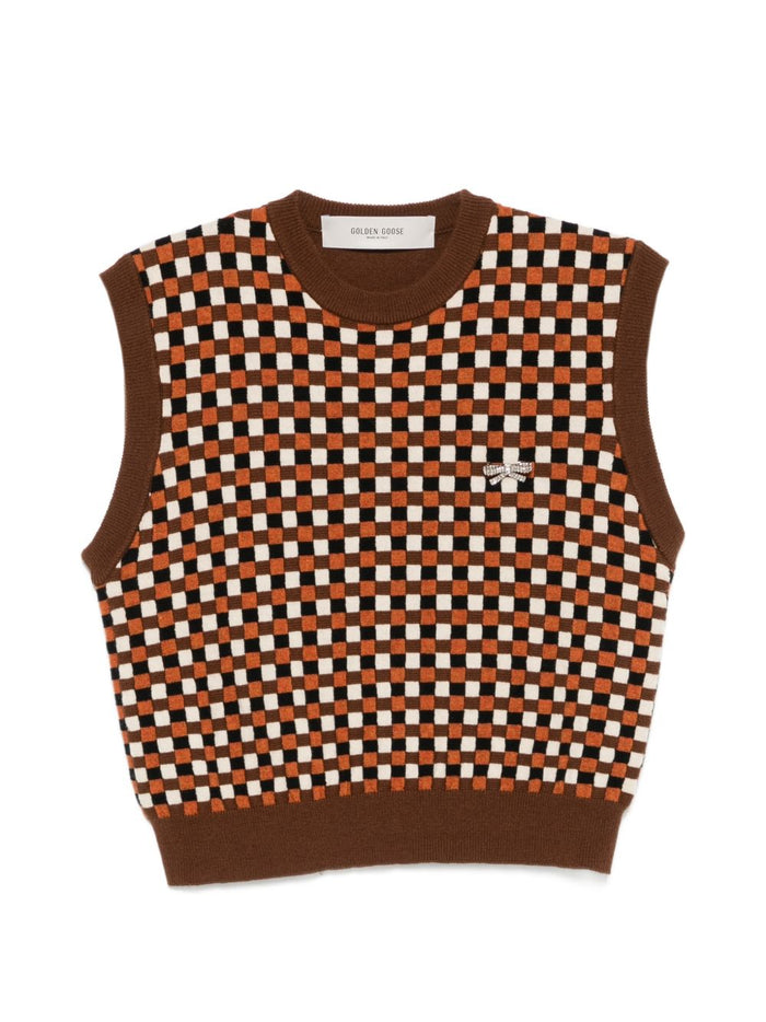 Golden Goose Gilet Arancione Donna 1