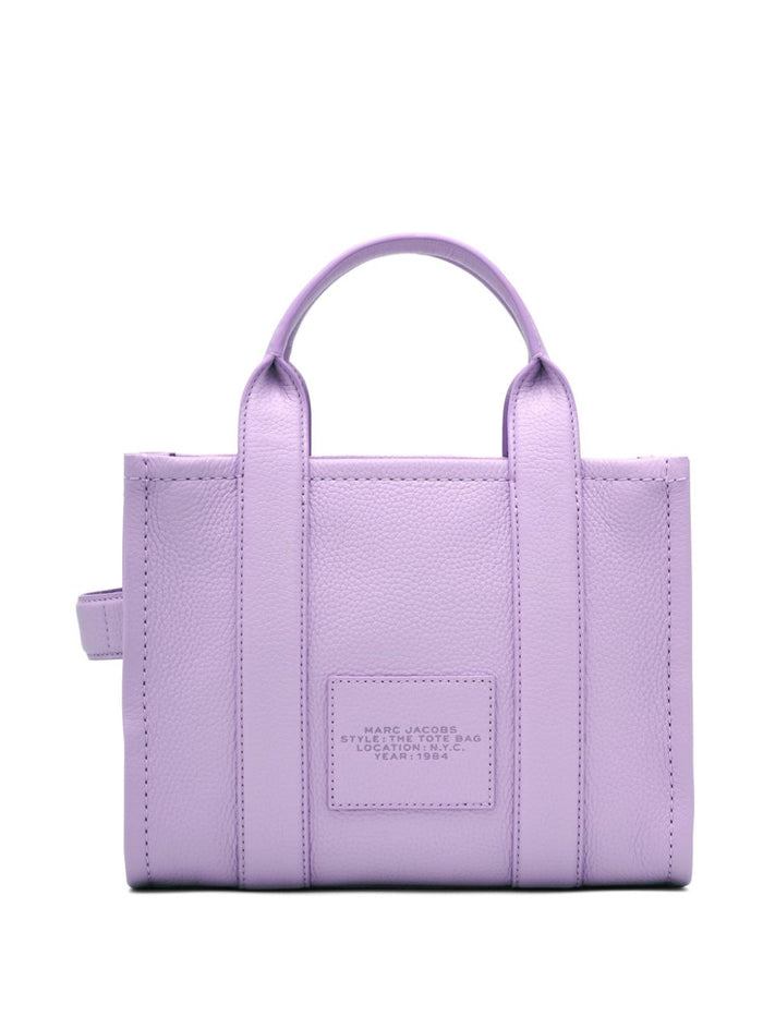 Marc Jacobs Borsa Viola Donna The Leather Small Tote Bag 7