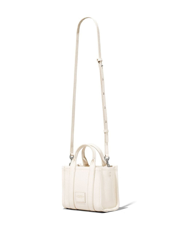 Marc Jacobs Borsa Bianco Donna The Leather Mini Tote Bag 6