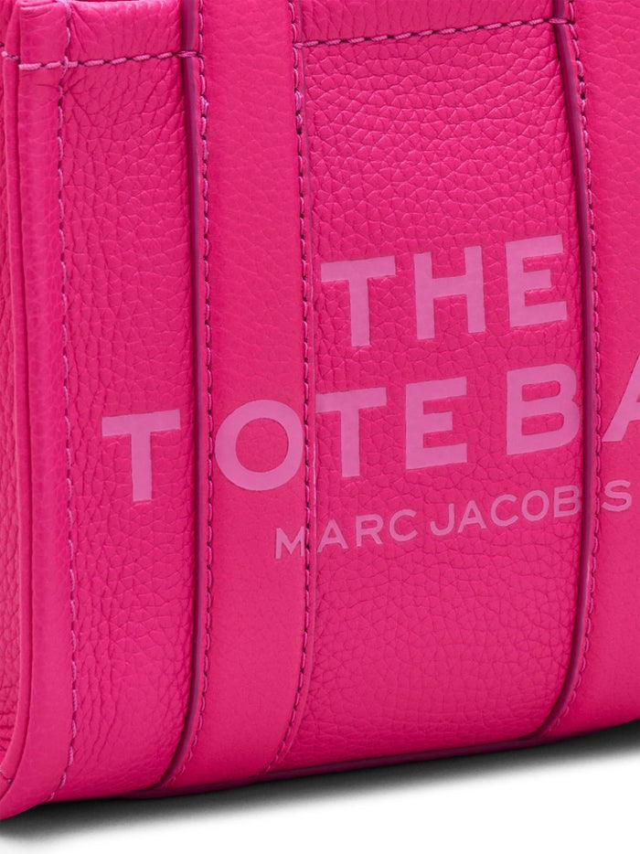 Marc Jacobs Borsa Rosa Donna The Leather Mini Tote Bag 3