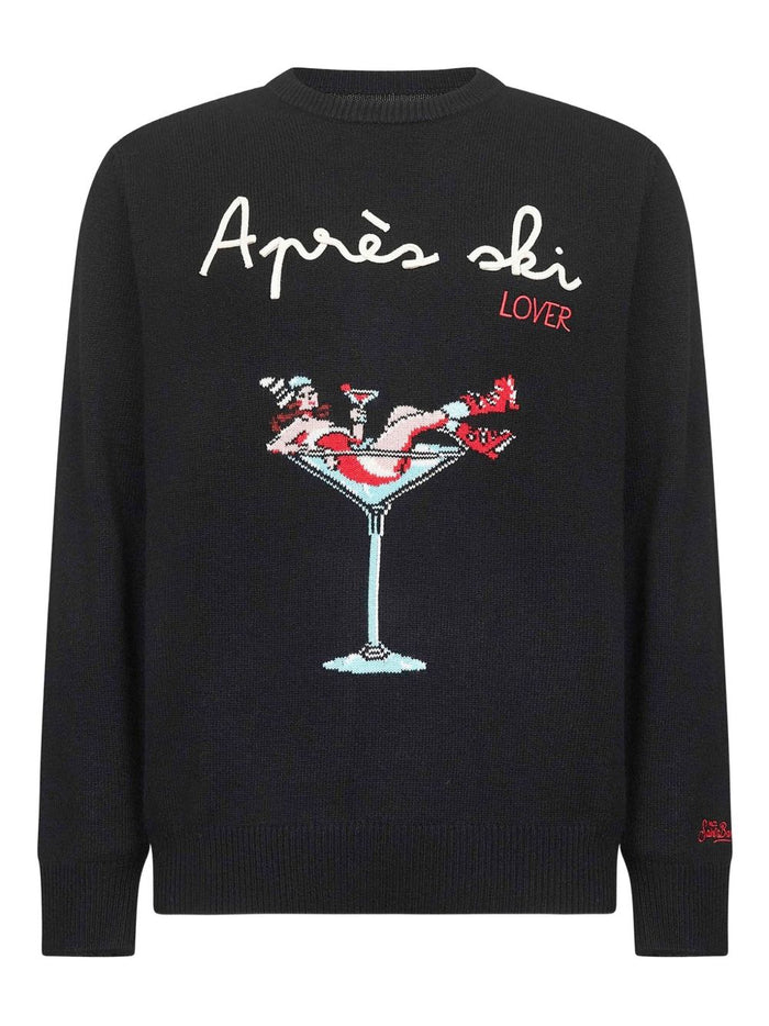 Mc2 Saint Barth Maglia Nero Uomo Après Ski Lover 1