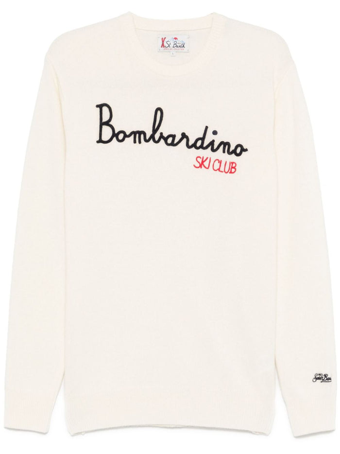 Mc2 Saint Barth White Men's Bombardino Embroidery Shirt 5