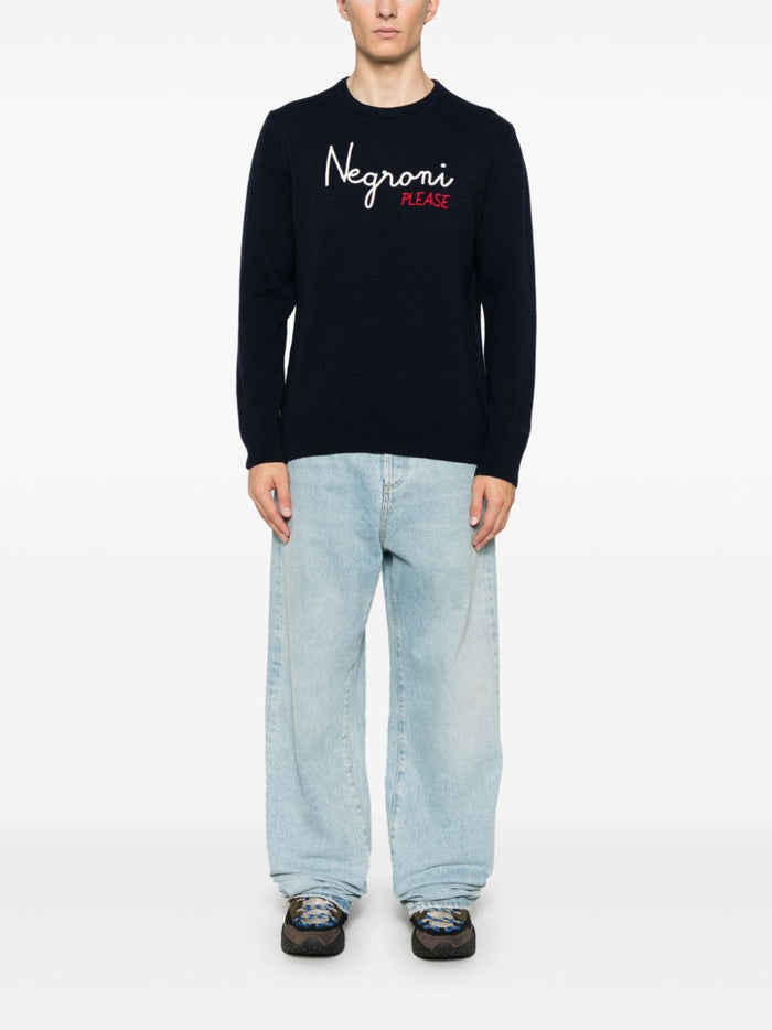 Mc2 Saint Barth Herren Hemd „Negroni Please“ in blau 1