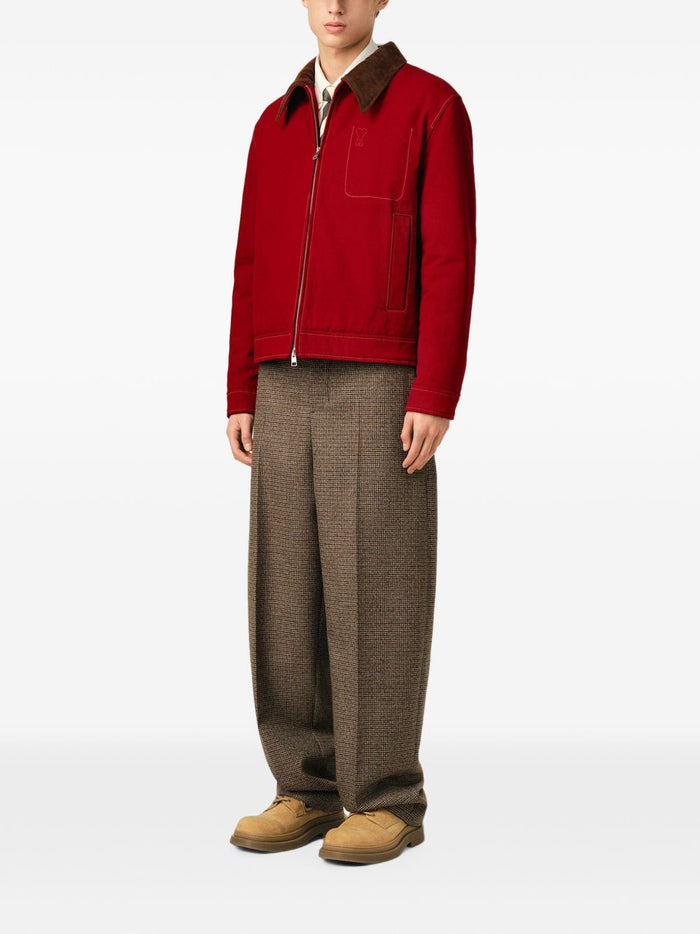 Ami Paris Giubbotto Rosso Uomo 4