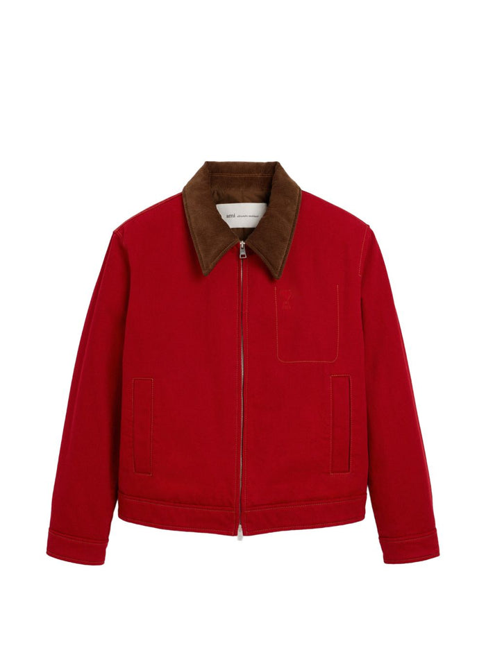Ami Paris Giubbotto Rosso Uomo 1