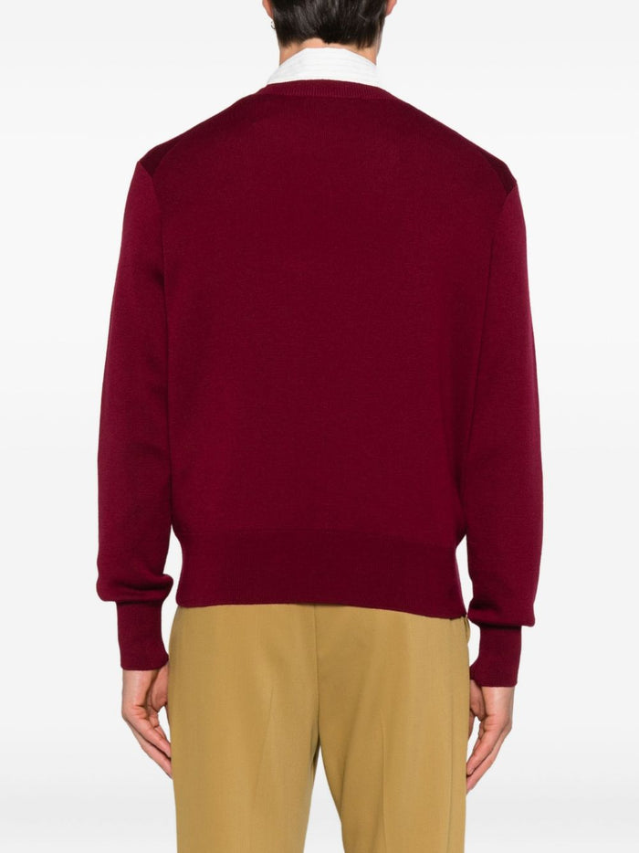 Ami Paris Cuore Uomo Maglia Rosso 3