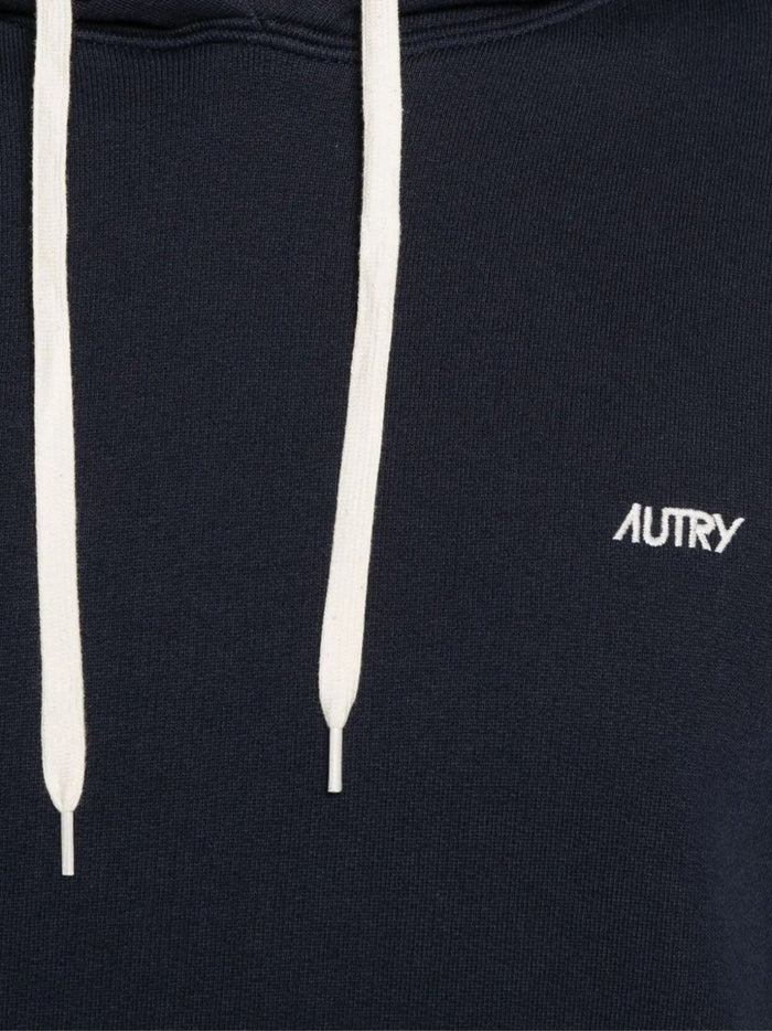 Autry Felpa Blu Uomo Cappuccio 3