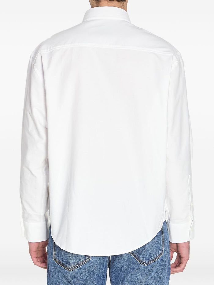 Ami Paris Camicia Micro Cuore Uomo Bianco 2