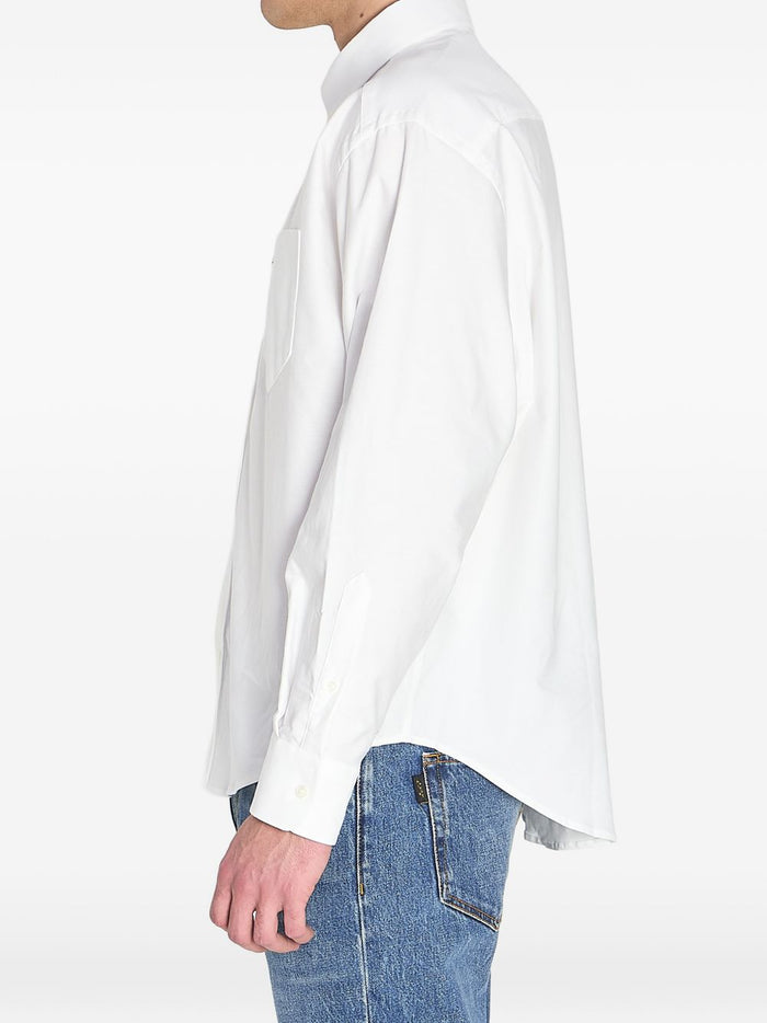 Ami Paris Camicia Micro Cuore Uomo Bianco 4