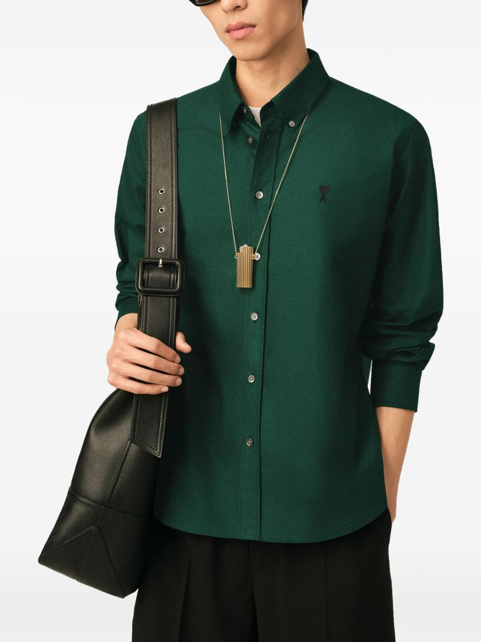 Ami Paris Camicia Vert Bouteille Uomo 2