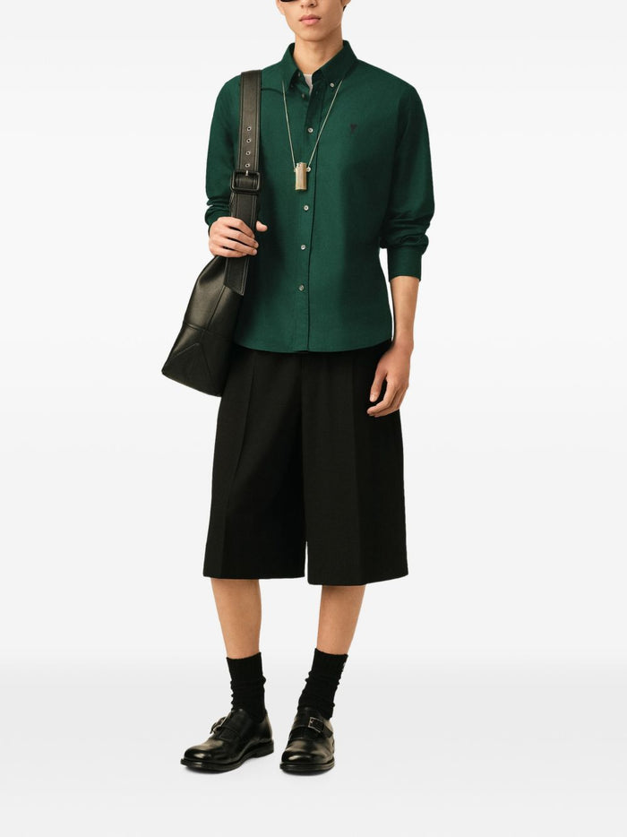 Ami Paris Camicia Vert Bouteille Uomo 3