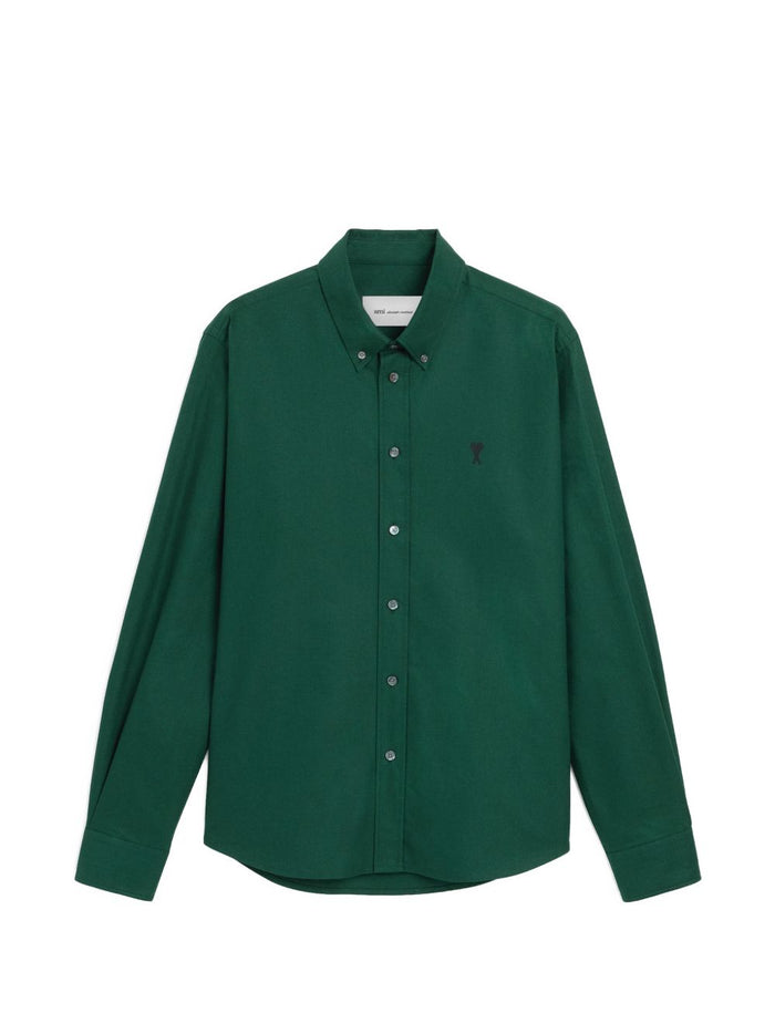 Ami Paris Camicia Vert Bouteille Uomo 1