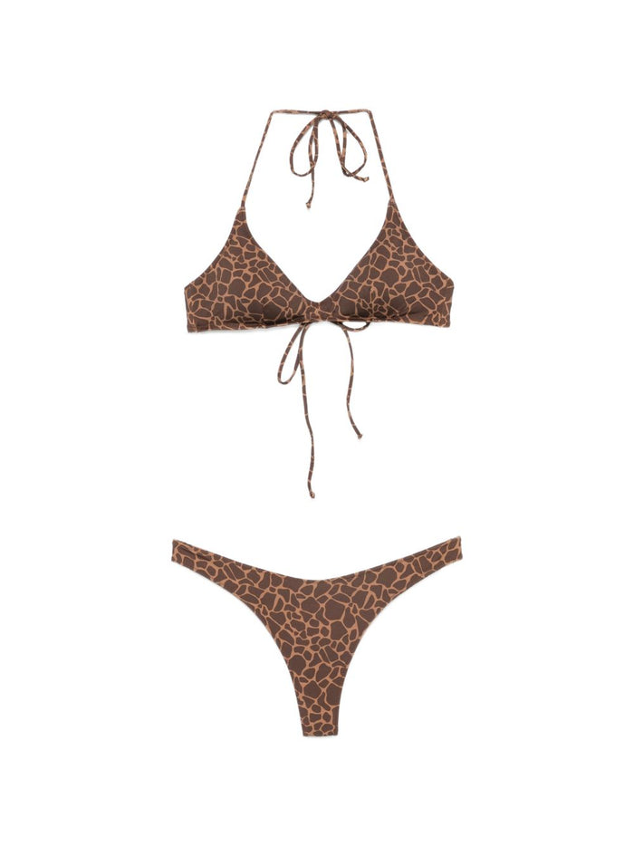 Mc2 Saint Barth Triangolo Motivo Giraffa Donna Marrone 1