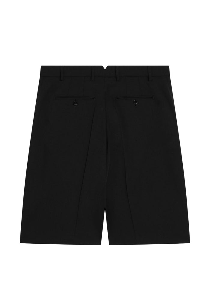 Ami Paris Men's Black Bermuda Shorts with Pleats 2