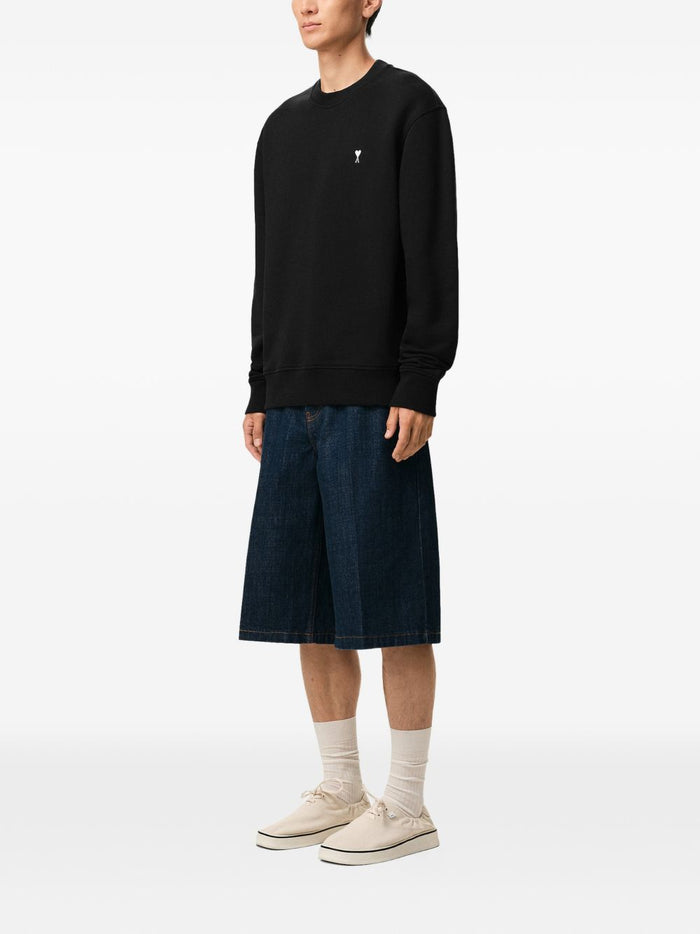Ami Paris Felpa Micro Cuore Uomo Nero 2