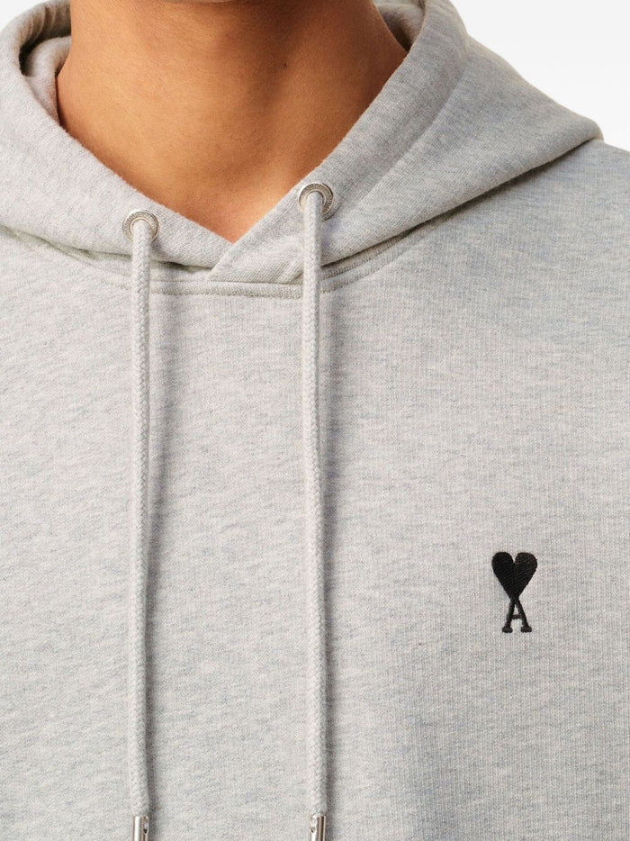Ami Paris Ami de Coeur Men's Grey Hoodie 5