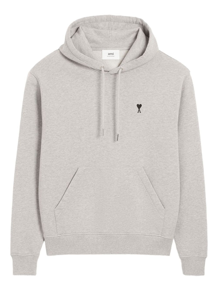 Ami Paris Ami de Coeur Men's Grey Hoodie 6