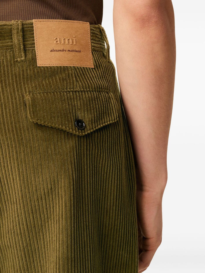 Ami Paris Pantalone Uomo Velluto Millerighe Bronzo 5