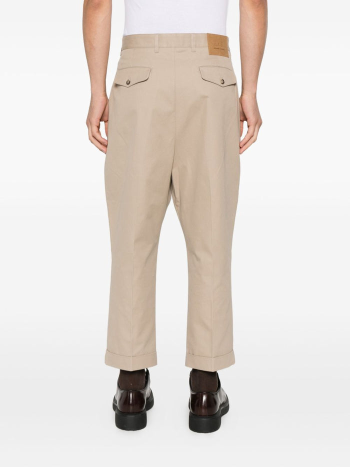 Ami Paris Men's Beige Chino Trousers with Turn-Up 3