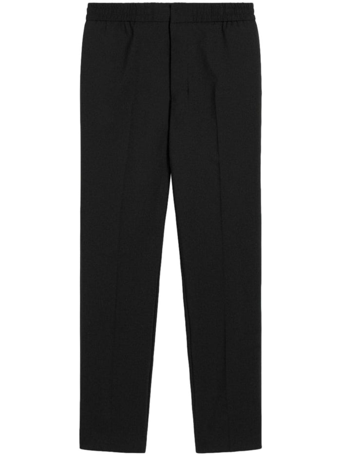 Ami Paris Men's Black Pants Elastic Waist 6