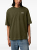 Ami Paris Uomo T-shirt Verde Stampa Logo 1