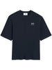 Ami Paris Uomo T-shirt Blu Stampa Logo 6