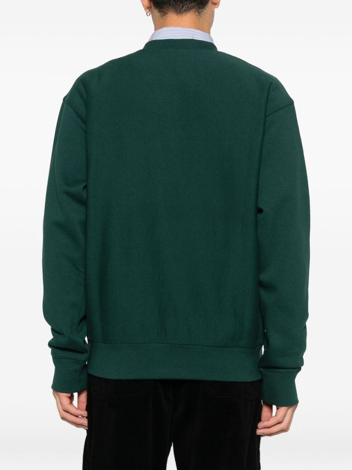 Carhartt Wip Herren – Sweatshirt mit amerikanischem Schriftzug in grün 3