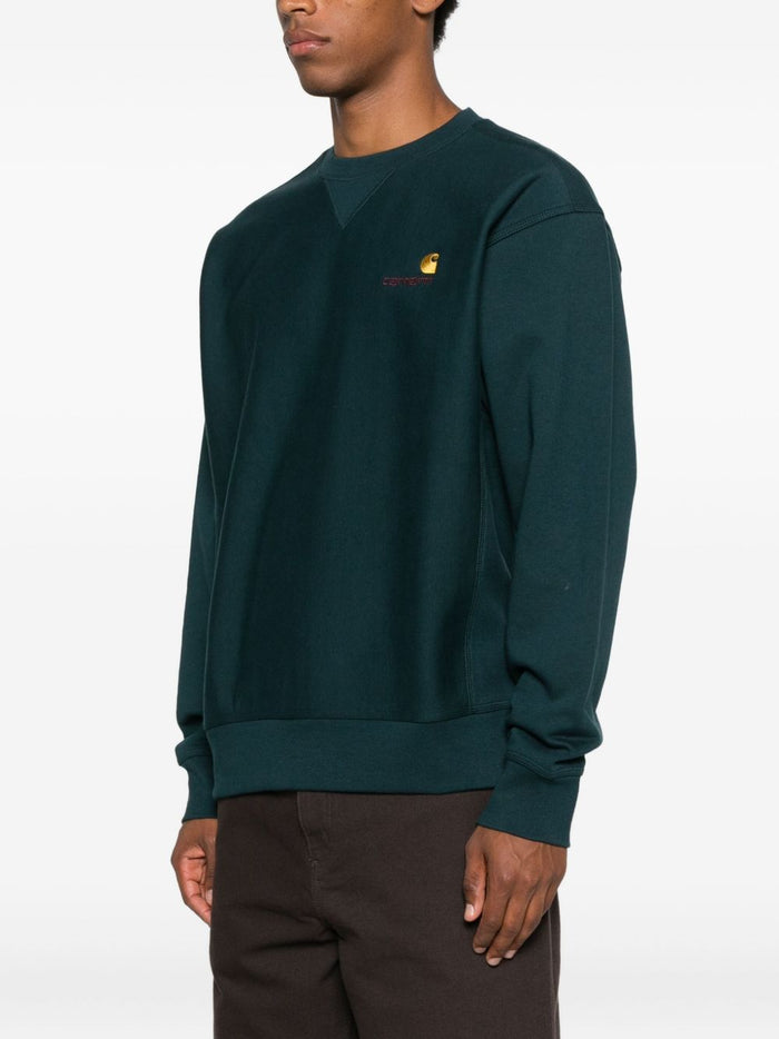 Carhartt WIP American Script Herren Sweatshirt Grün 1