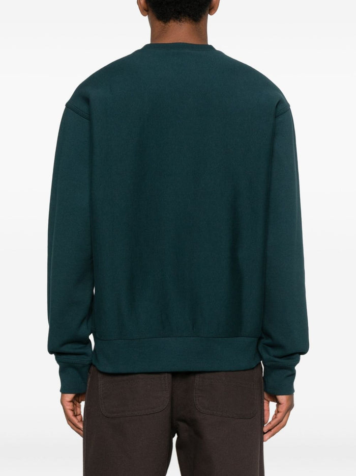 Carhartt WIP American Script Herren Sweatshirt Grün 3