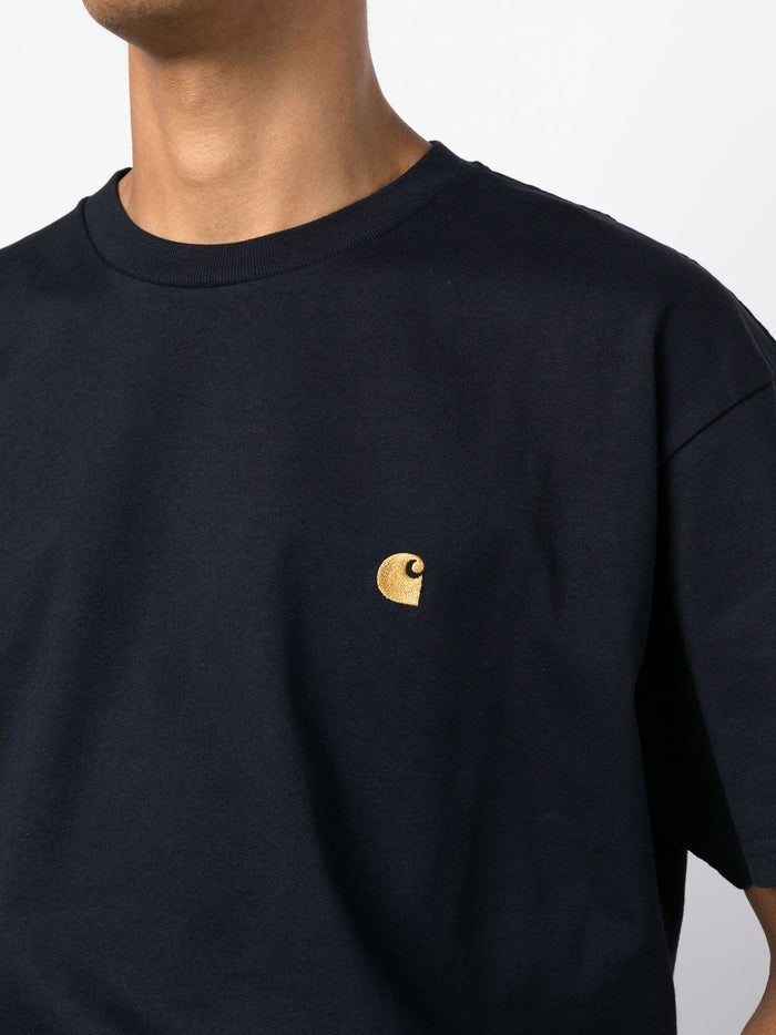 Carhartt Wip T-shirt Blu Uomo S/S Chase 4