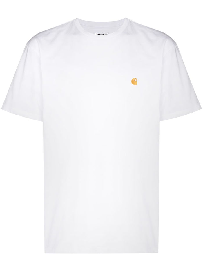 Carhartt Wip T-shirt Bianco Uomo Ricamo Lettera C 5