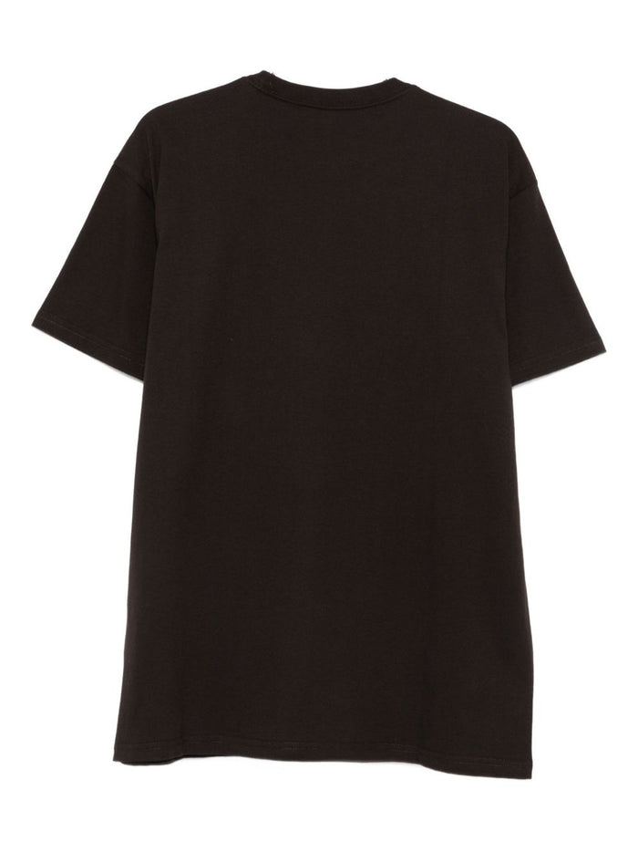 Carhartt Wip Herren T-Shirt Braun Micro Embroidery Logo C 3