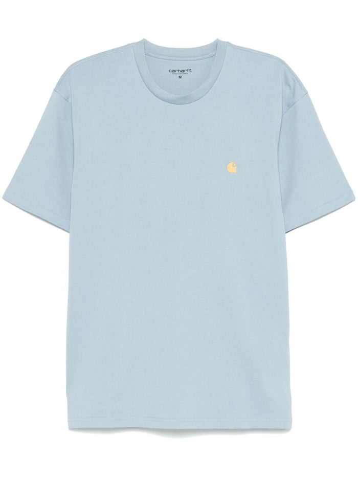 Carhartt Wip T-shirt Blu Uomo Ricamo Lettera C 1