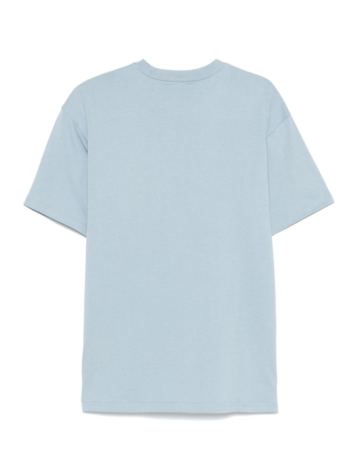 Carhartt Wip T-shirt Blu Uomo Ricamo Lettera C 2