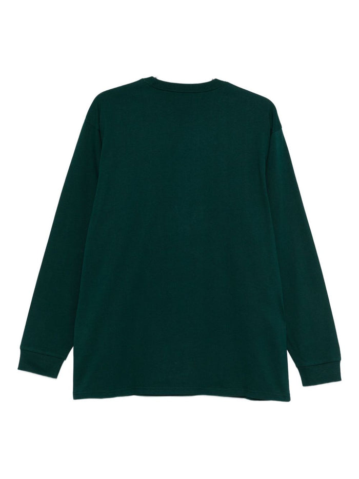 Carhartt Wip Men's T-shirt Green Micro Logo C 2