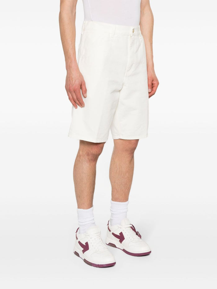 Carhartt Wip Men's Bermuda White Single Knee 1