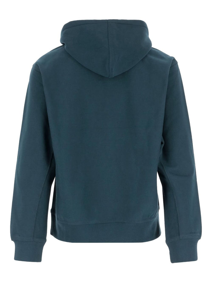 Carhartt Wip Herren – Sweatshirt mit amerikanischem Schriftzug in grün 2