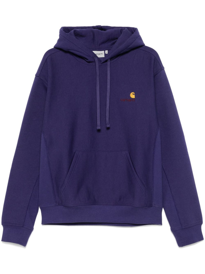 Carhartt Felpa Viola Uomo American Script 5