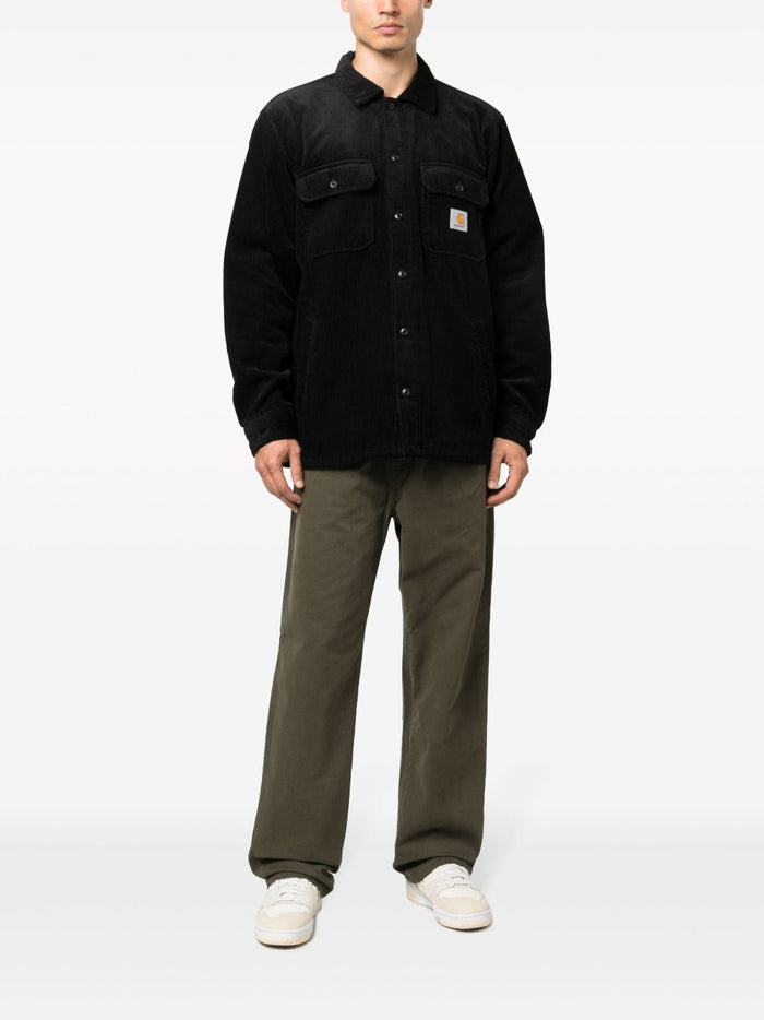 Carhartt Wip Giacca-Camicia Nero Uomo Millerighe 2