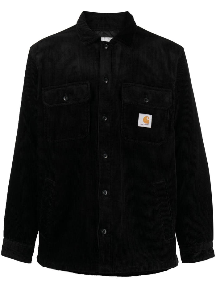 Carhartt Wip Giacca-Camicia Nero Uomo Millerighe 5