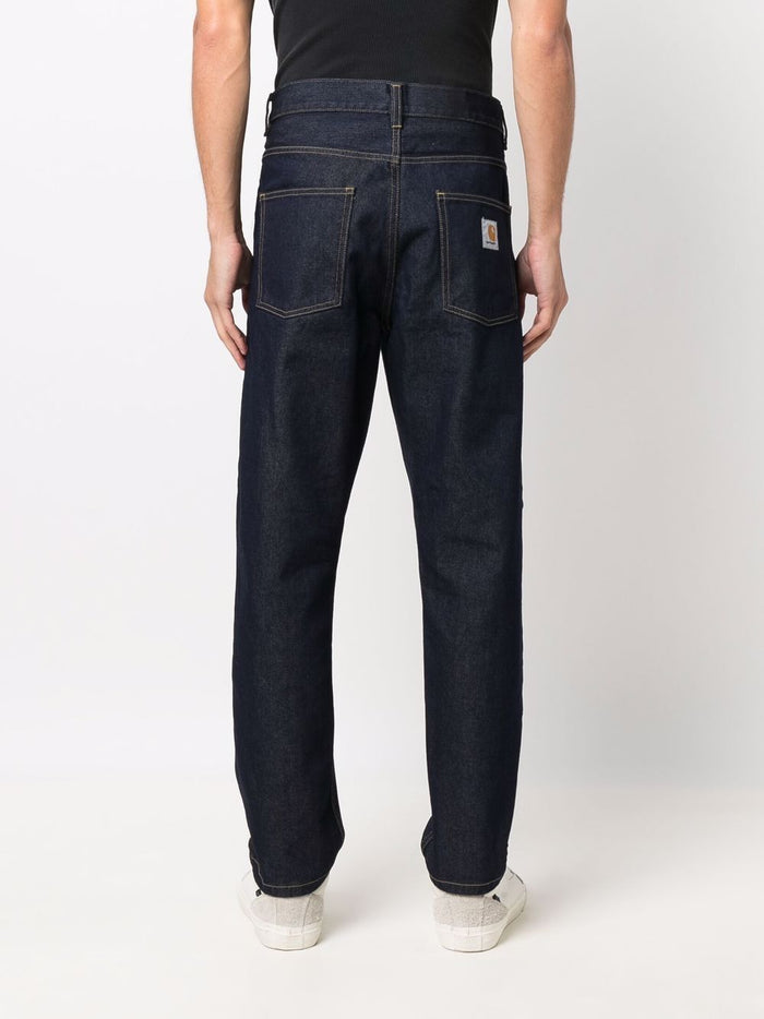 Carhartt Wip Dark Blue Jeans Men Straight Leg 3