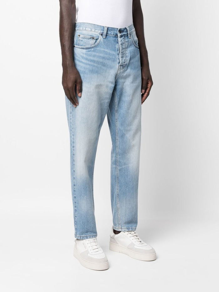 Carhartt Wip Jeans Blu Chiaro Uomo Gamba Dritta 1