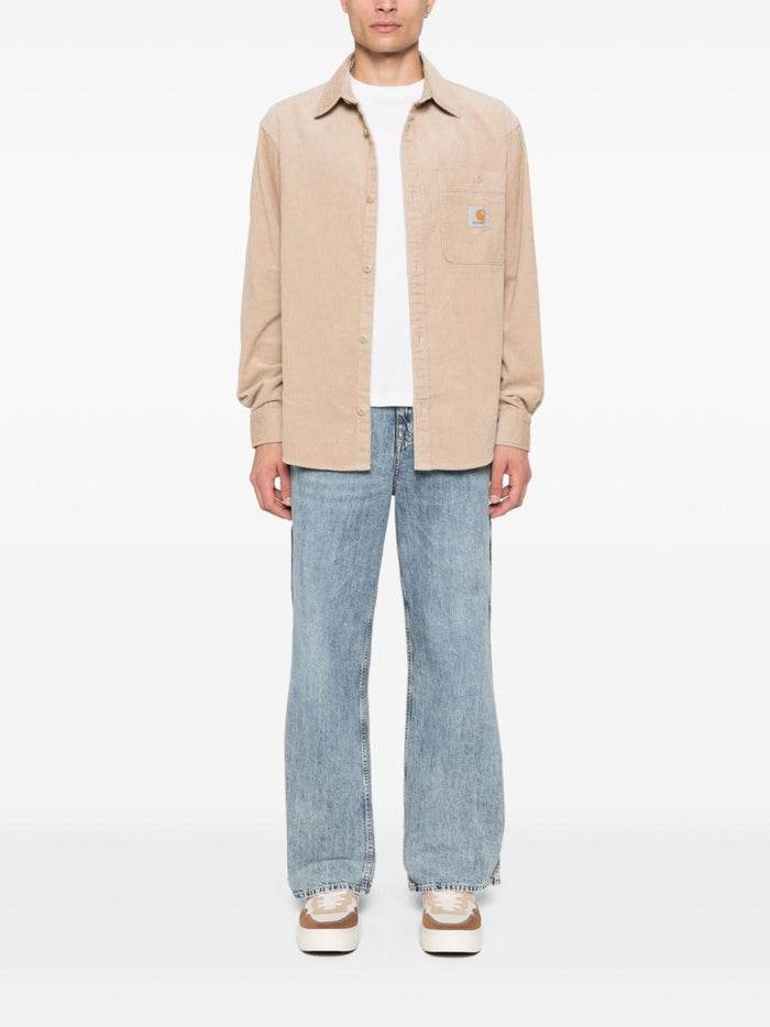 Carhartt WIP Camicia Beige Uomo Flint 1