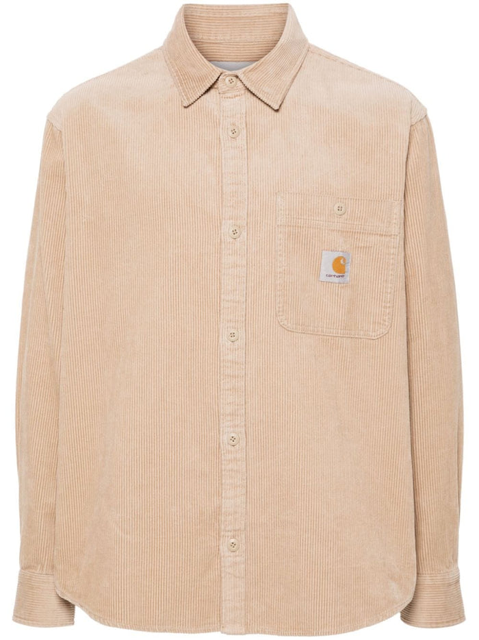 Carhartt WIP Camicia Beige Uomo Flint 5