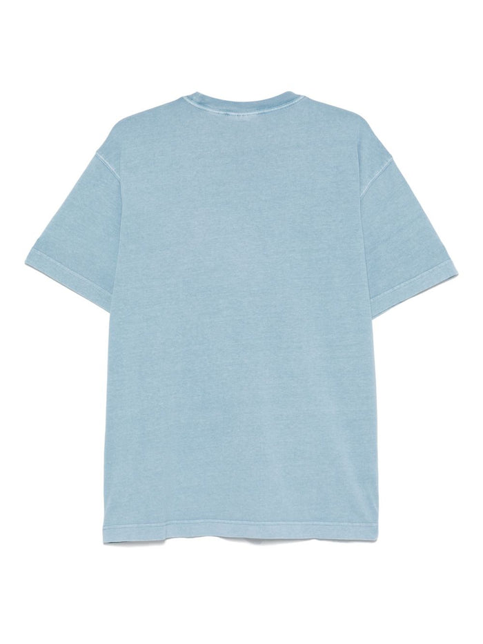Carhartt Wip T-shirt Patch Logo Uomo Blu 2